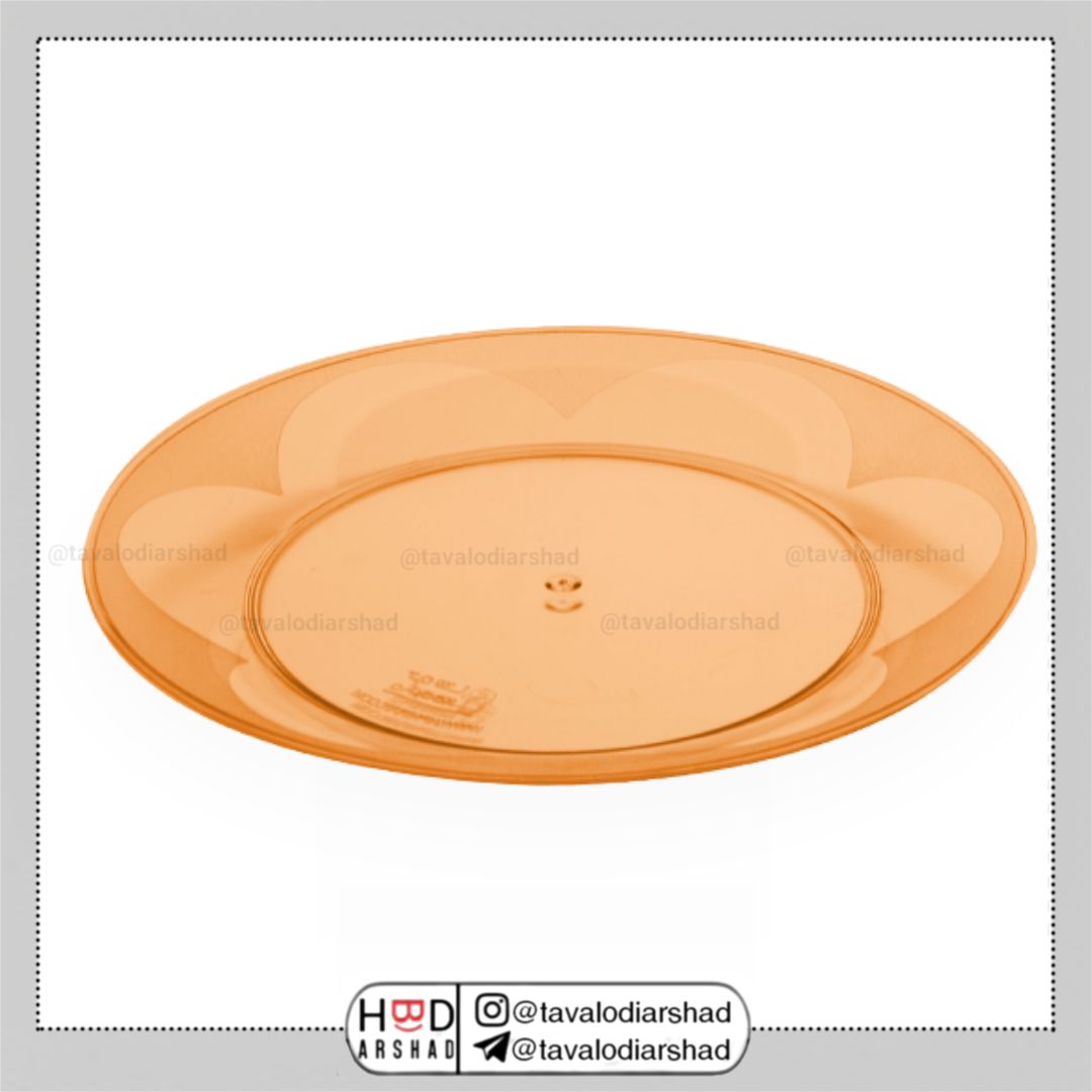 بشقاب یکبارمصرف میوه خوری نگین(بلک لایت-بسته 6 عددی)
